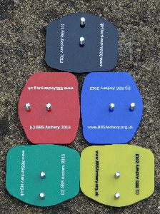 Image of the different colour adapters fitted to BBS-AS Modified Tripods.