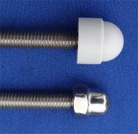 Dome nut contact. Image dome nut contact - detail.