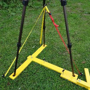Tripod Tie-down strap in use. Image of tripod Tie-down strap in use.